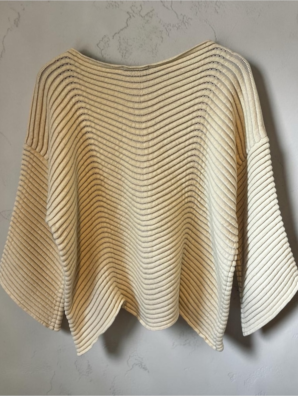 Kerisma- Cream Ribbed Knit Sweater